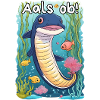Eel Saying Cartoonstyle - Aals if!