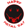 Happy Metal Day Drum Icon