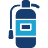 Feuerlöscher Solid Icon Sicherheitsnotfall-Symb