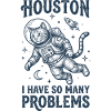Astronauts cat Houston so many problems