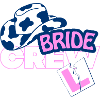 Bride Crew Top Hat Pink Accent