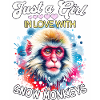 Schneeaffe Mädchen Snow Monkey