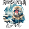 Papa macac japonais