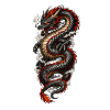 Roter und Schwarzer Drache