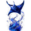 Cosmic Blue Astral Manta
