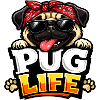 Pug Life Bandana Cool