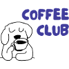 Coffee Club Dog Illustration