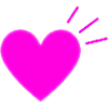 Bright Pink Heart | Modern Love Graphic