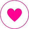 Pink Heart Circle | Modern Love Design-8