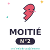 Moitié Nº2 Cœur Esquissé Rigolo