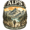 Alps Adventure Patch Mountains