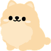 Petit poméranien pastel