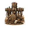Rusty Western Post Motif