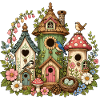 Zauberwald Vogelhäuschen Flora