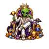 Roi extraterrestre de la richesse