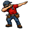 Dabbing Dachdecker