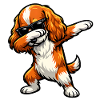Dabbing Cocker Spaniel