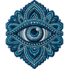Eye in Embroidery Mandala Gift