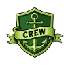 Crew Schild Anker Grafik