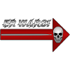 Düsterer Schädelpfeil mit Stab Er Wars