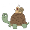 Hui – Snail Rides Turtle Cartoon