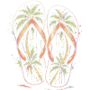 Flip-Flops Strandpalmen-Mehrfarbige Splash-Art