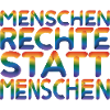 Menschenrechte Statement für Demokratie Fans