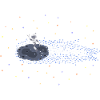 Roboter auf Meteoroid