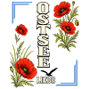 Ostsee Liebe mit Mohnblumen – Küstenmotiv
