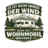 Motorhome wobbles - cheeky camper saying