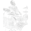 Benjamin Harrison Sketches Batteur