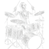 Franklin Pierce drummer sketch style