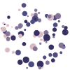 Purple bubble circle