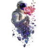 Cosmic Astronaut and Orchid