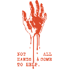 Red Dripping Hand Protest