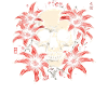 Red Lily Skull Blossom