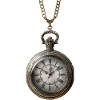 Antique gilded clock on chain