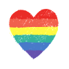 Herz Pride Regenbogen