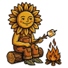 Sunflower Campfire Marshmallow