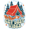 Get Lost Vibes Retro Camping
