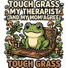 Touch Grass Frog Humour informatique