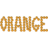 Orange typography