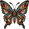 Geometric Tribal Butterfly