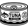 Dose Retro Minimal Thunfisch