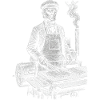 James K. Polk at BBQ Grilling