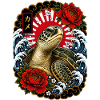 Schildkröte im japanischen Irezumi Stil