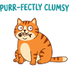Purrfectly Clumsy Cat