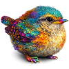 Regenbogenvogel Farbexplosion