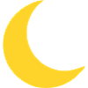 Mond Sichel Gelb