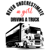 Mädchen-LKW-Fahrerin